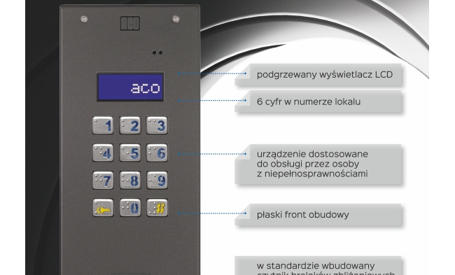 ACO prezentuje nową centralę domofonową CDNP7ACC
