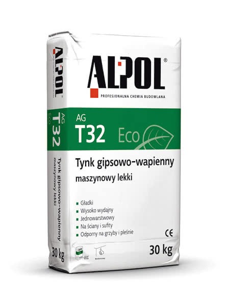 Tynk gipsowo-wapienny maszynowy lekki AG T32