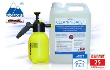 Preparat czyszczący Clean-N-Safe (koncentrat 5l) ze spryskiwaczem 1,5l za 229 zł.