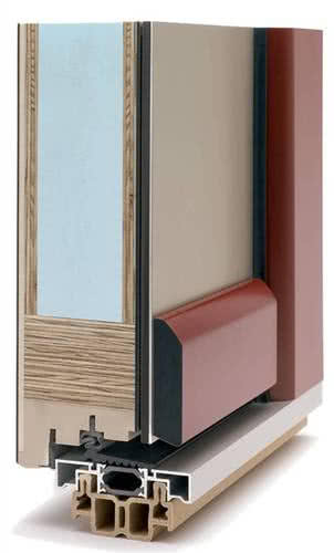 Drzwi drewniano-aluminiowe Selection